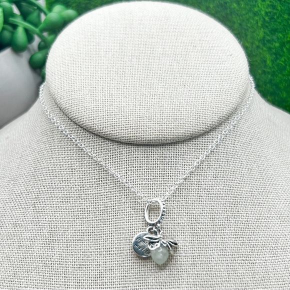 NWOT Sterling silver glow in the dark firefly charm pendant necklace 18” - Picture 4 of 7